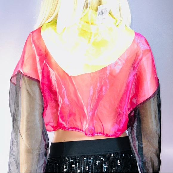 Sheer neon windbreaker - Picture 9 of 15